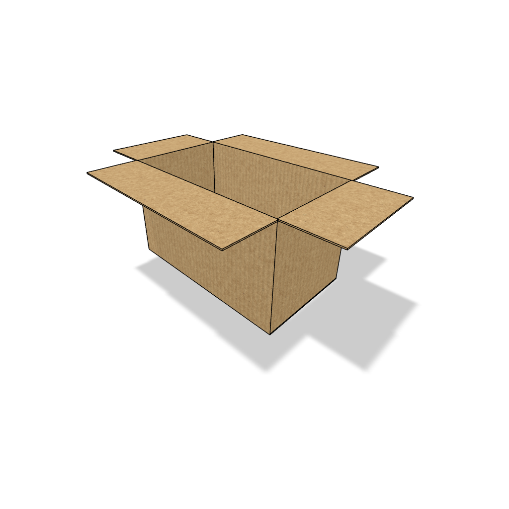Faltbox 0201 G, 2-wellig, 460 x 260 x 260 [mm]